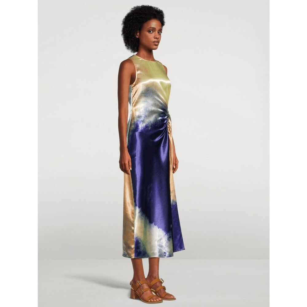 Ulla Johnson Cordelia Sheath Midi Dress Mirage Womens Size 6 - Picture 3 of 12